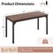 Costway Set of 2 55" Conference Table Office Computer Study Desk Metal Base Meeting Room